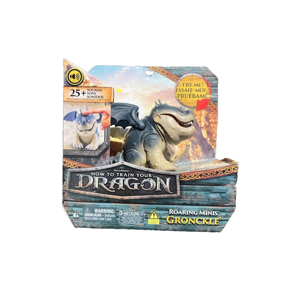 DreamWorks Dragons How to Train Your Dragon Roaring Minis Gronckle, 25 Sounds